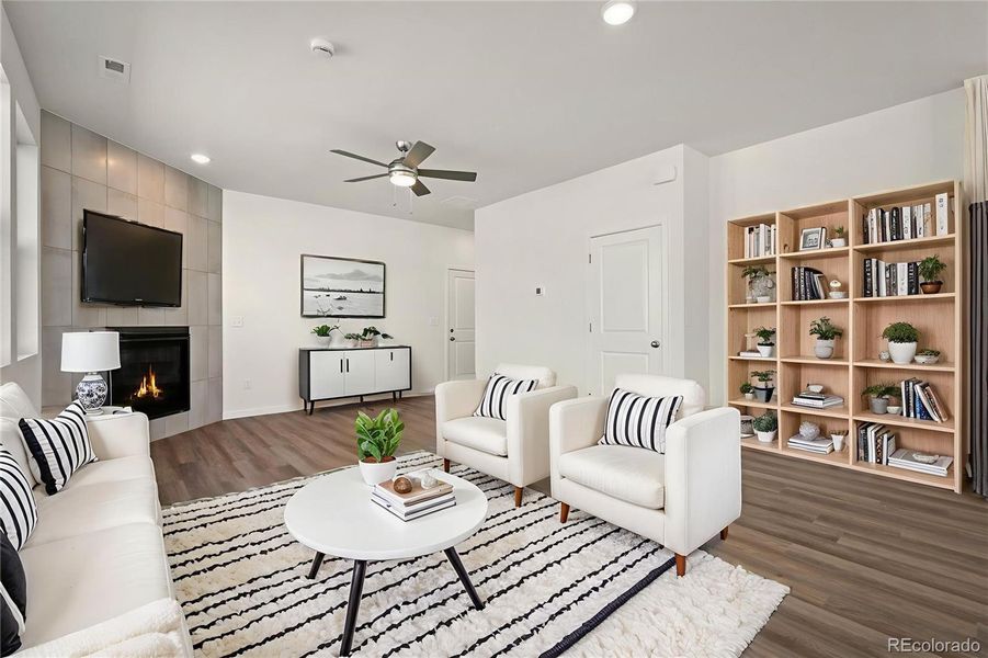 Furnished interior view inside a new home in Revel Crossing at Wolf Ranch – The Ascent Collection, Colorado Springs (Image 4).