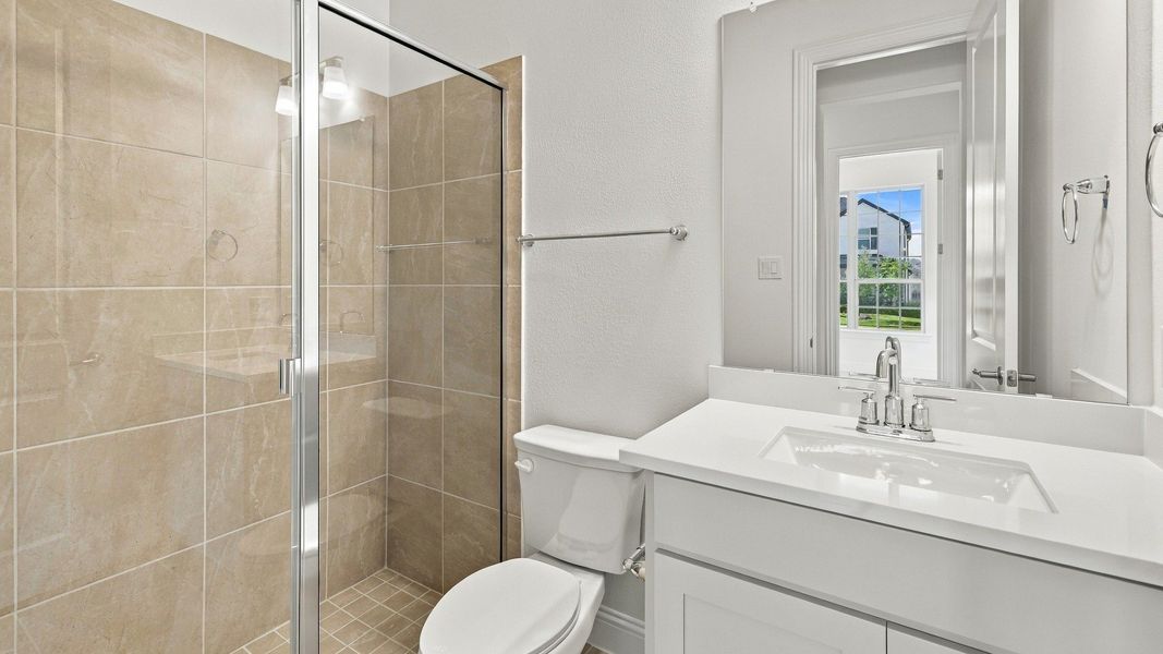 Furnished interior view inside a new home in Green Meadows Classic, Celina (Image 13).