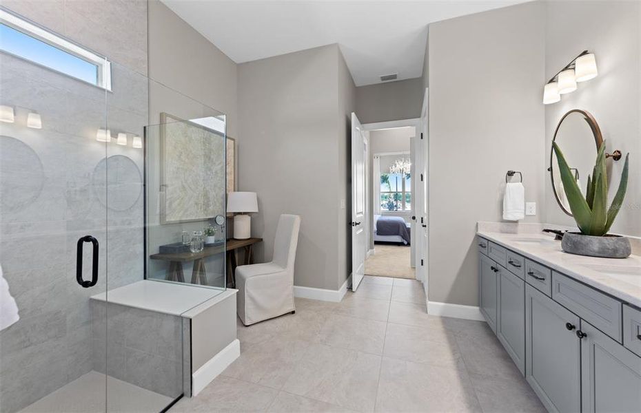 Furnished interior view inside a new home in BeachWalk by Manasota Key, Englewood (Image 11).