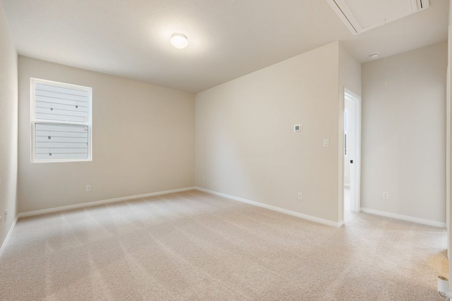 Representative unfurnished interior of a home built from the Robin by Ashton Woods in The Cottages at Lariat, Liberty Hill (Image 39). Representative unfurnished interior of a home built from the Robin by Ashton Woods in The Cottages at Lariat, Liberty Hill (Image 39).