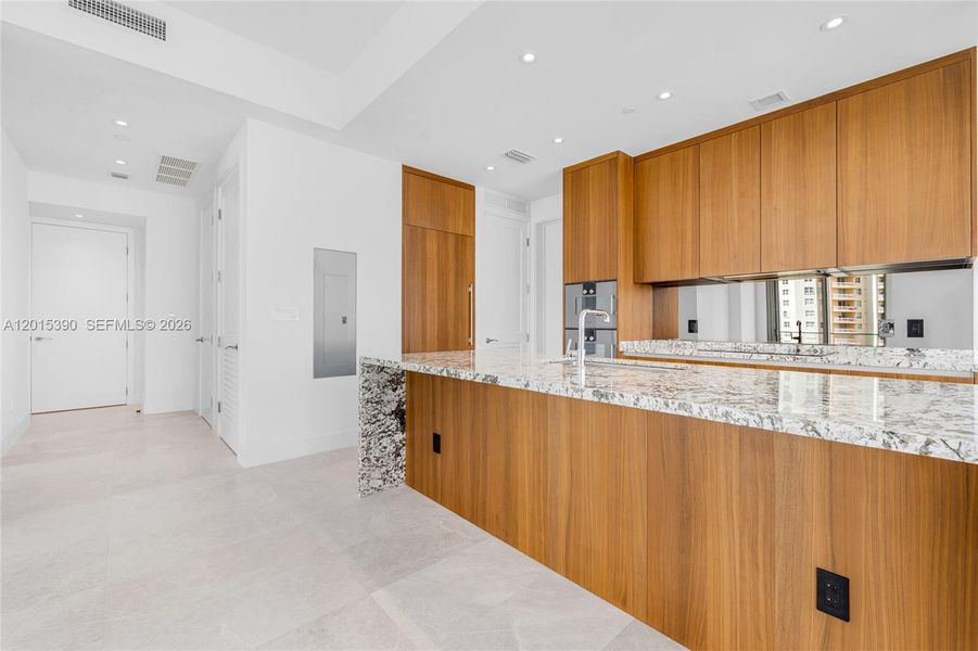 Furnished interior view inside a new home in , Miami (Image 7).