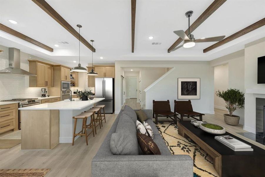 Furnished interior view inside a new home in Elevon, Lavon (Image 15).