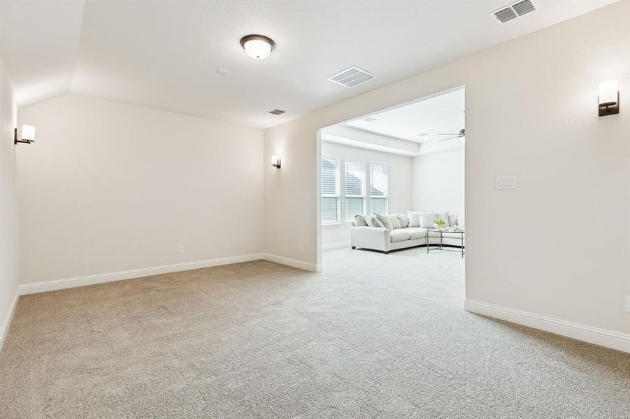 Media or flex room Media or flex room