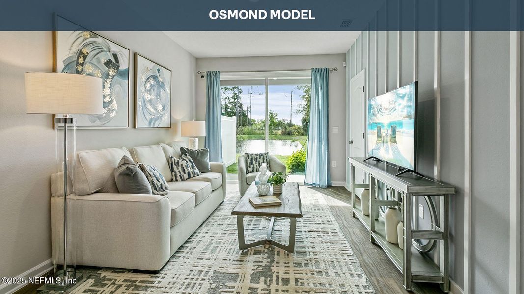 Furnished interior view inside a new home in Stokes Landing, St. Augustine (Image 17).