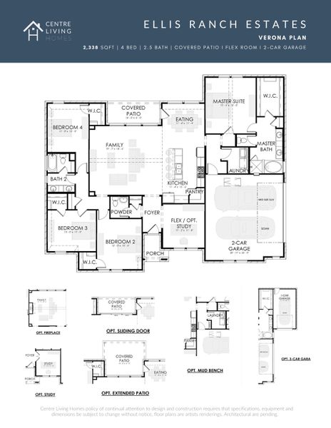 2D floor plan layout of this home in Ellis Ranch Estates, Waxahachie, TX (Image 5). 2D floor plan layout of this home in Ellis Ranch Estates, Waxahachie, TX (Image 5).