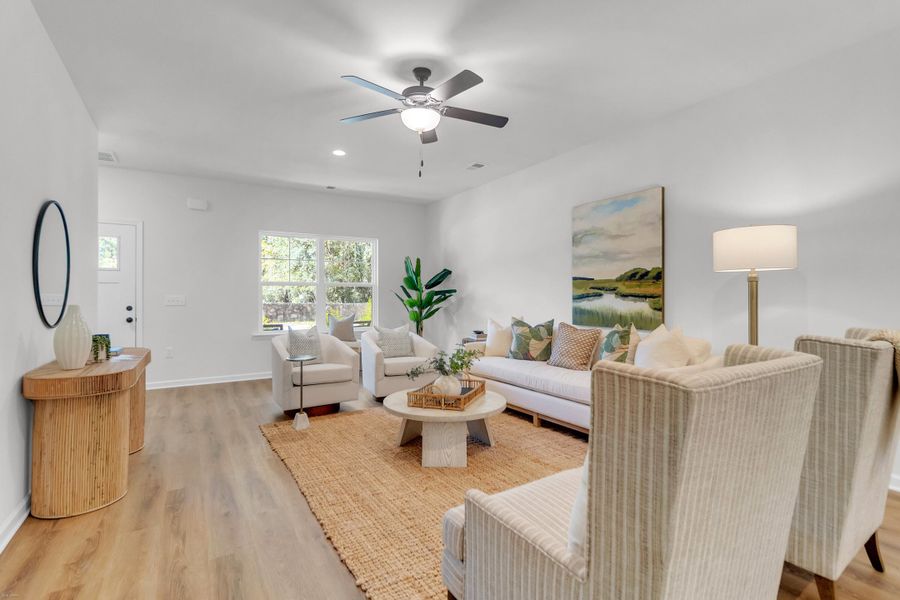 Furnished interior view inside a new home in , Hanahan (Image 9). Furnished interior view inside a new home in , Hanahan (Image 9).