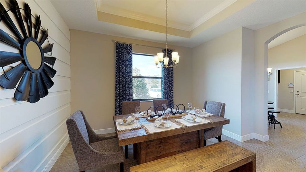Representative furnished interior of a home built from the Sweetwater 3-Car by William Ryan Homes in Pinecone Reserve, Brooksville (Image 6).