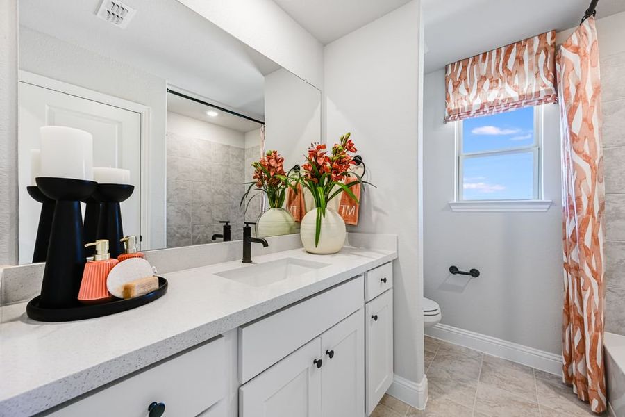 Furnished interior view inside a new home in Cross Creek Meadows, Celina (Image 19).