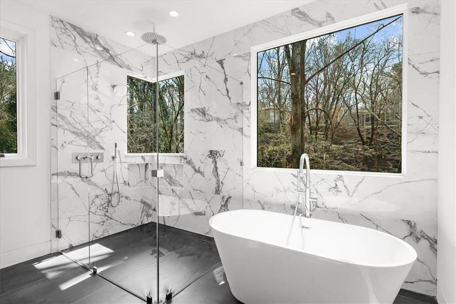 Furnished interior view inside a new home in , Atlanta (Image 56).