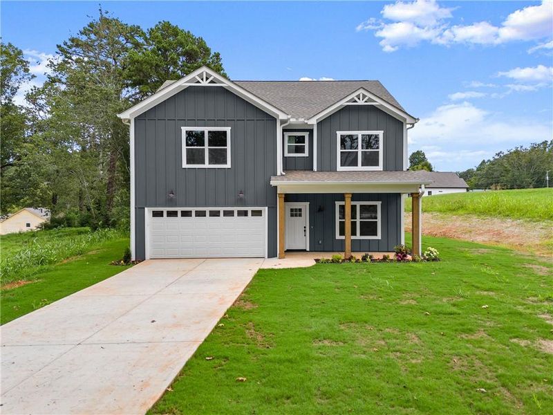 Front exterior of a new home in , Clarkesville, GA, highlighting curb appeal (Image 24). Front exterior of a new home in , Clarkesville, GA, highlighting curb appeal (Image 24).