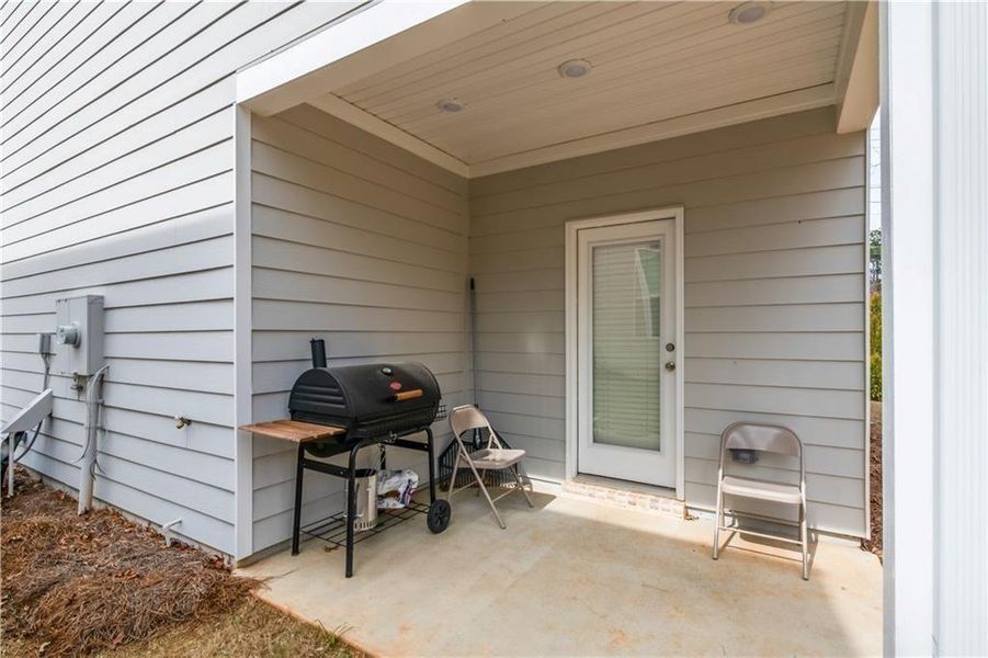 Exterior details and patio area of a home in , Atlanta (Image 27).