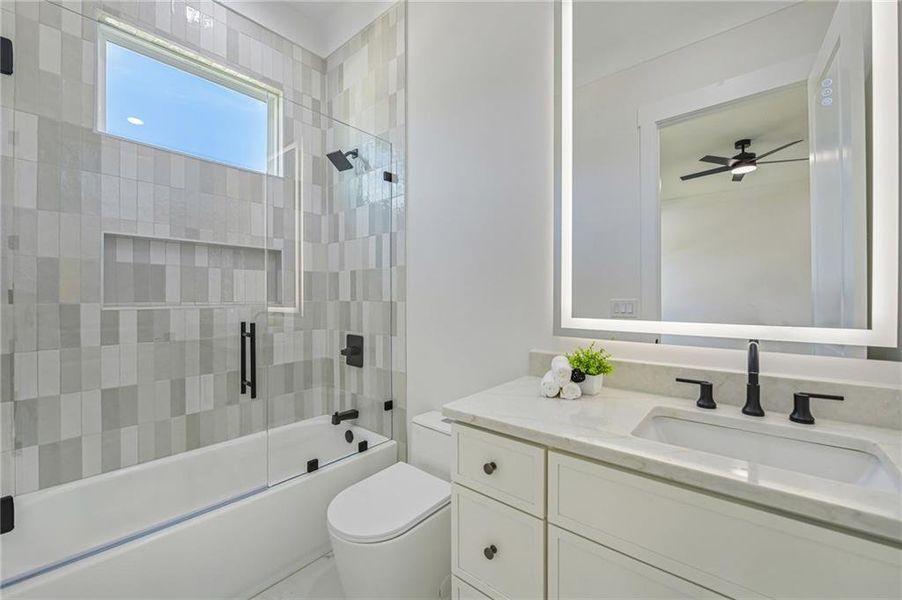 Furnished interior view inside a new home in , Buford (Image 17).