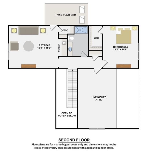 2D floor plan layout of this home in , Denver, NC (Image 5).