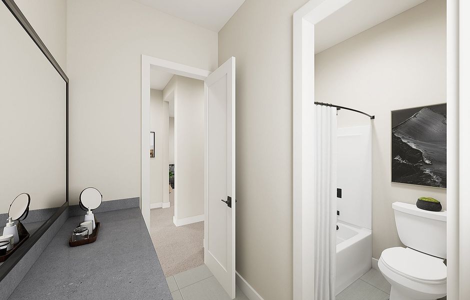 Representative furnished interior of a home built from the Aurora Plan 9001 by Tri Pointe Homes in Emberly, Queen Creek (Image 13).