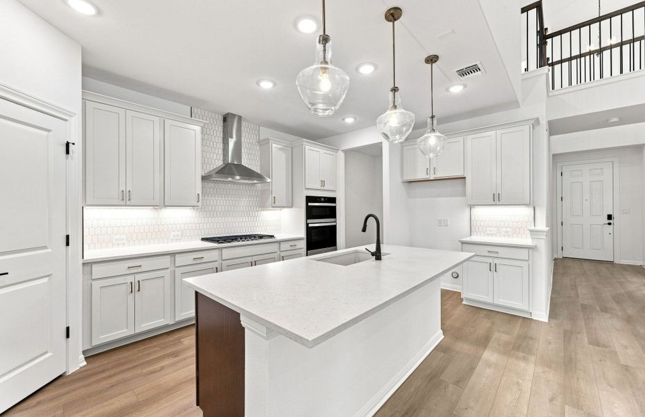 Furnished interior view inside a new home in Bluffview Reserve, Leander (Image 13).