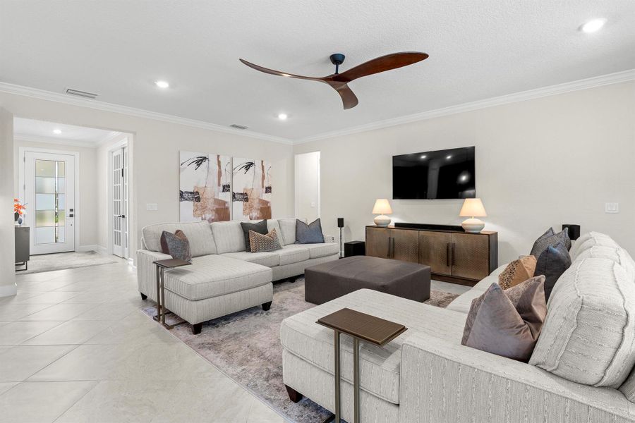 Furnished interior view inside a new home in Del Webb Tradition, Port St. Lucie (Image 45). Furnished interior view inside a new home in Del Webb Tradition, Port St. Lucie (Image 45).