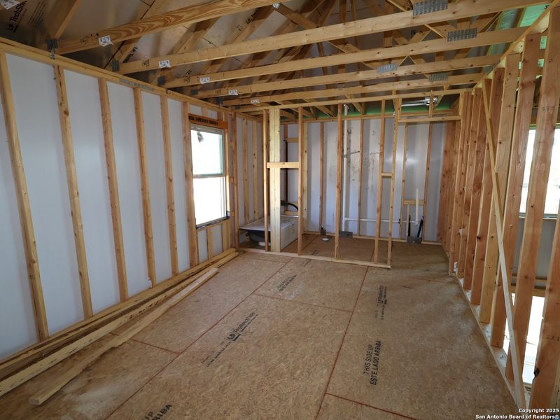 In-progress construction of a new home in Everly Estates, San Antonio, TX (Image 15). In-progress construction of a new home in Everly Estates, San Antonio, TX (Image 15).