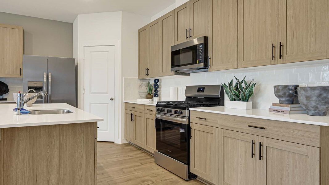 Furnished interior view inside a new home in Villarosa at Tamarron, Katy (Image 9).