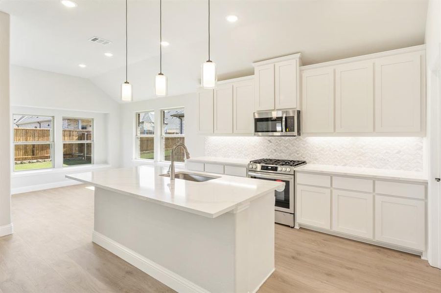 Furnished interior view inside a new home in Woodstone, Providence Village (Image 14).