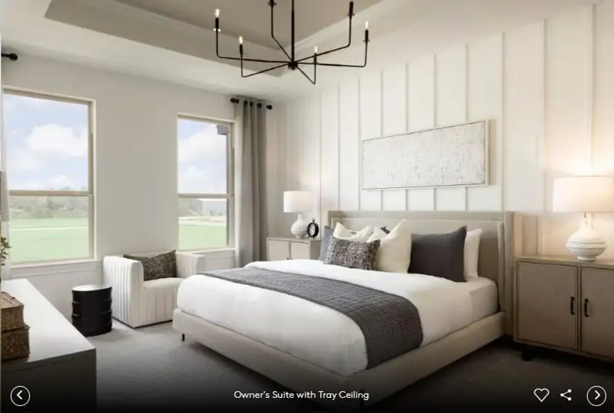 Photo of Pulte model home with same floor plan, not of actual home listed.