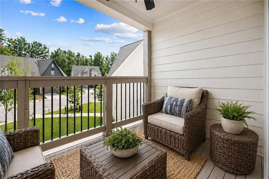 Exterior details and patio area of a home in , Roswell (Image 23).