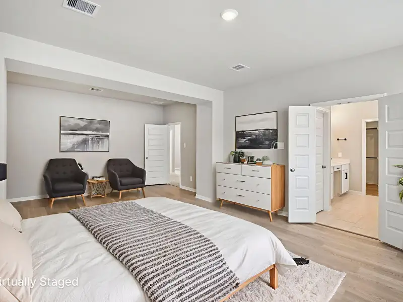 Furnished interior view inside a new home in Pinewood Trails - Luxe Series, Atascocita (Image 7). Furnished interior view inside a new home in Pinewood Trails - Luxe Series, Atascocita (Image 7).