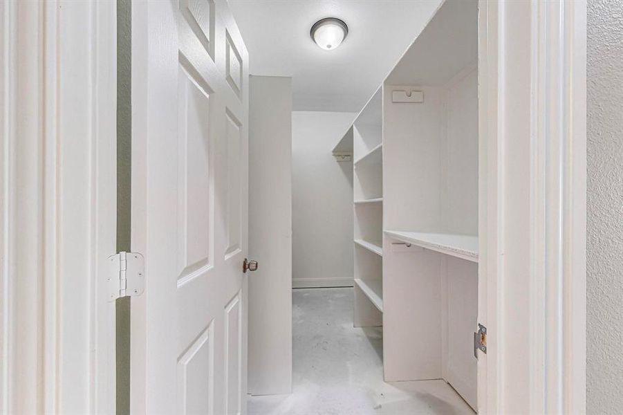 View of spacious closet