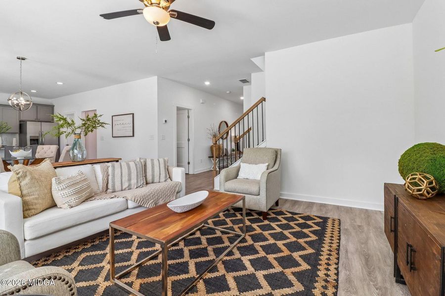 Furnished interior view inside a new home in Robins Estates, Warner Robins (Image 9).
