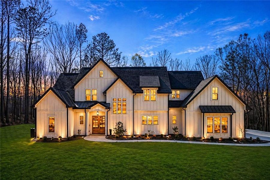 Front exterior of a new home in , Winston, GA, highlighting curb appeal (Image 31). Front exterior of a new home in , Winston, GA, highlighting curb appeal (Image 31).
