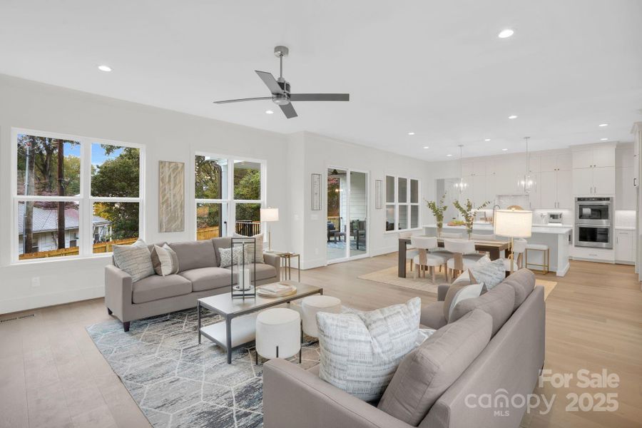 Furnished interior view inside a new home in , Charlotte (Image 6).