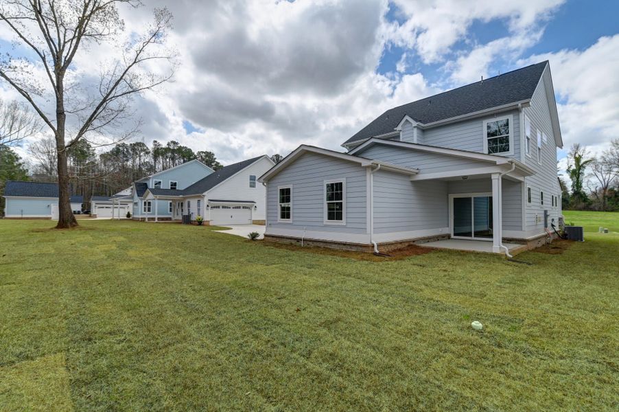 Exterior details and patio area of a home in Clubside Reserve at Summerlake, Lexington (Image 32).