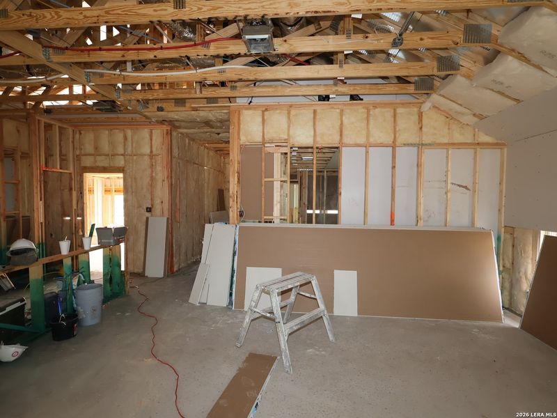 In-progress construction of a new home in Hickory Ridge, Elmendorf, TX (Image 26). In-progress construction of a new home in Hickory Ridge, Elmendorf, TX (Image 26).