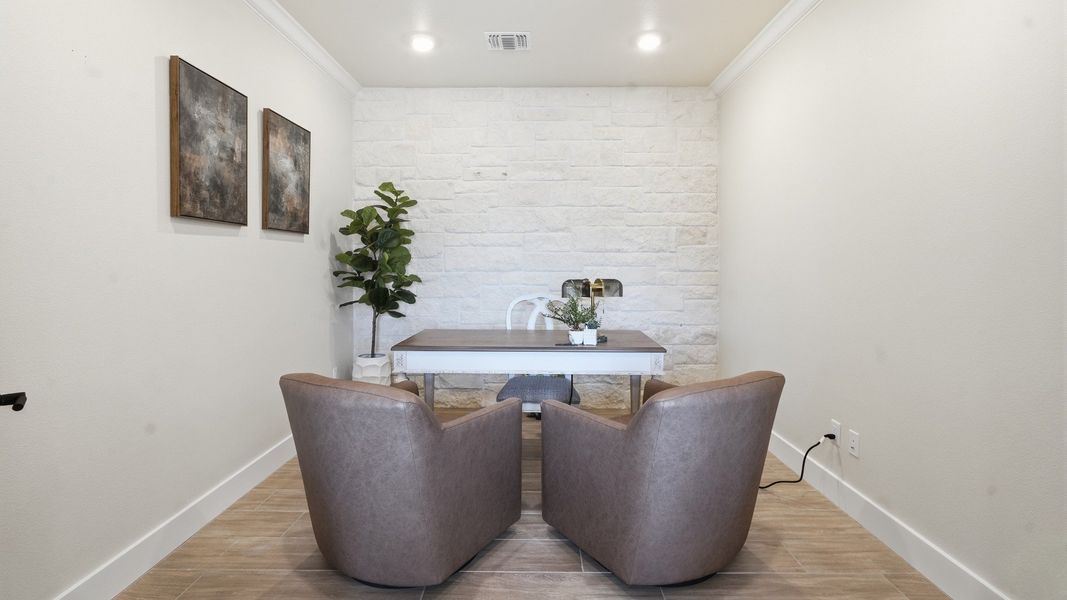Furnished interior view inside a new home in Lakeside at Millican Reserve, College Station (Image 13).