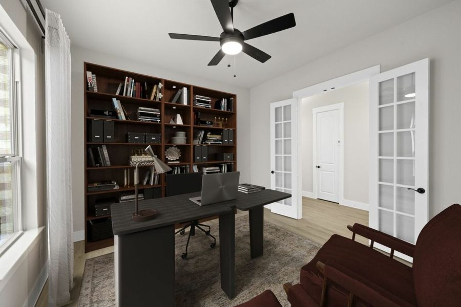 Furnished interior view inside a new home in Ladera at Timberbrook, Justin (Image 6). Furnished interior view inside a new home in Ladera at Timberbrook, Justin (Image 6).