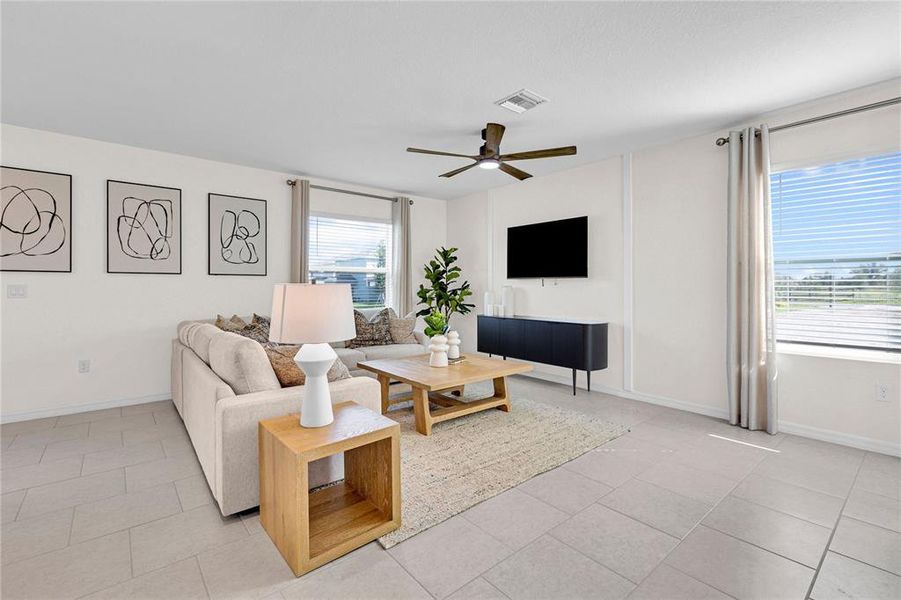 Furnished interior view inside a new home in Rye Ranch, Parrish (Image 4). Furnished interior view inside a new home in Rye Ranch, Parrish (Image 4).
