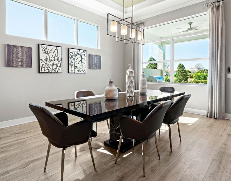 Furnished interior view inside a new home in PGA Village Verano, Port St. Lucie (Image 16).