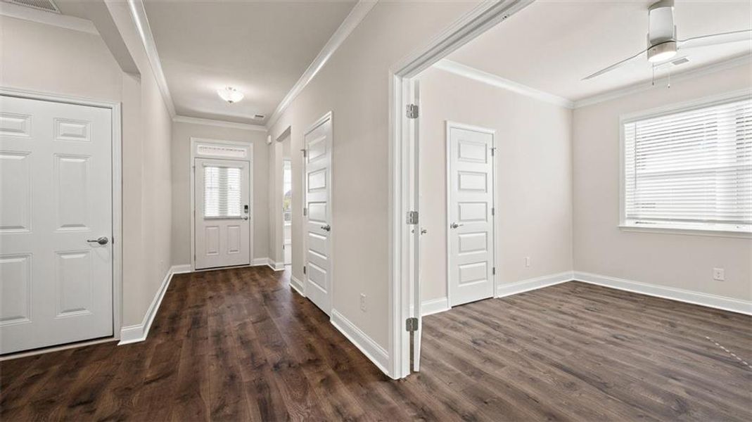 Spacious, unfurnished interior of a new home in Oak Ridge Meadows - Active Adult, Locust Grove (Image 17).