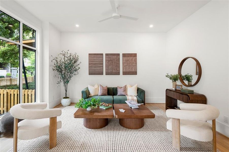 Furnished interior view inside a new home in , Atlanta (Image 35).