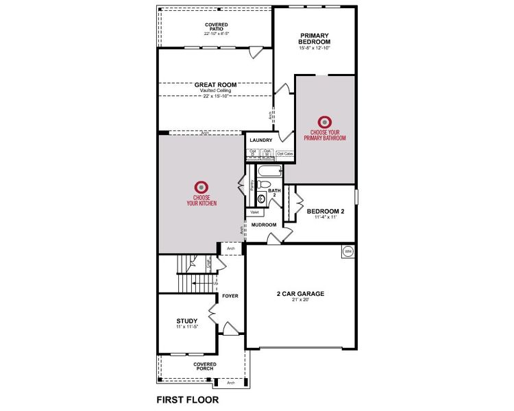 2D floor plan layout of this home in Woodcreek, Fate, TX (Image 4). 2D floor plan layout of this home in Woodcreek, Fate, TX (Image 4).