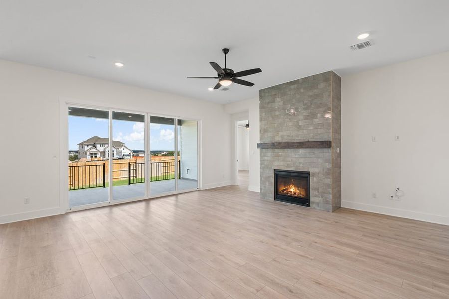 Spacious, unfurnished interior of a new home in Capitol Collection at Lariat, Liberty Hill (Image 15). Spacious, unfurnished interior of a new home in Capitol Collection at Lariat, Liberty Hill (Image 15).