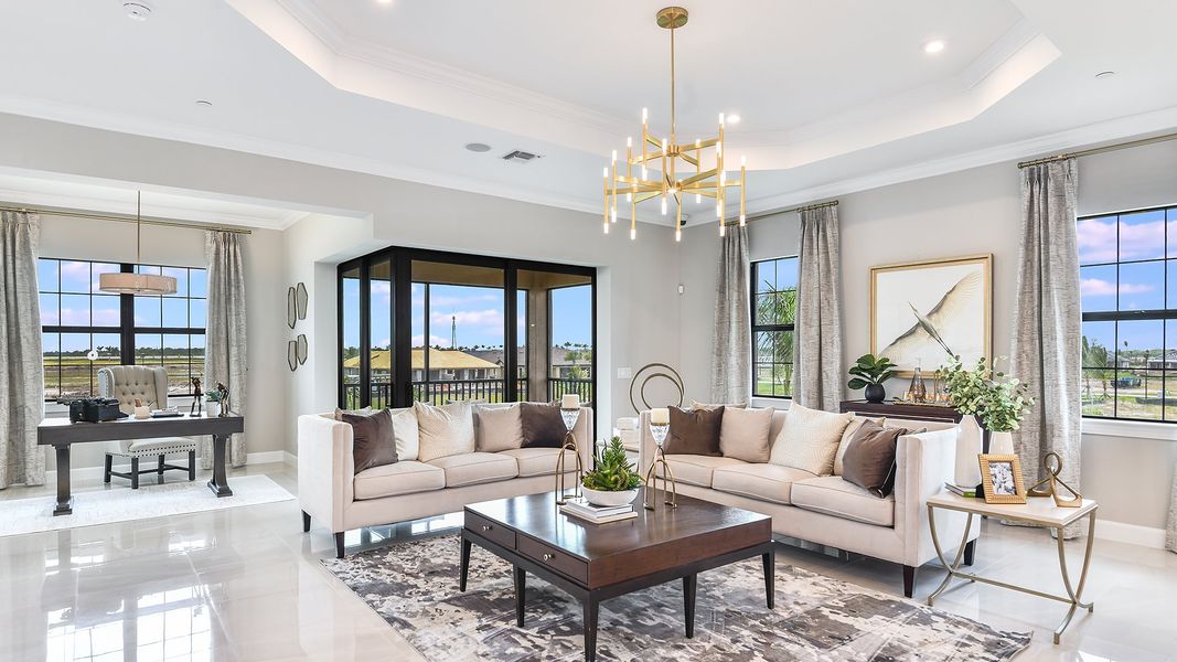Furnished interior view inside a new home in Esplanade by the Islands Coach Homes, Naples (Image 5).