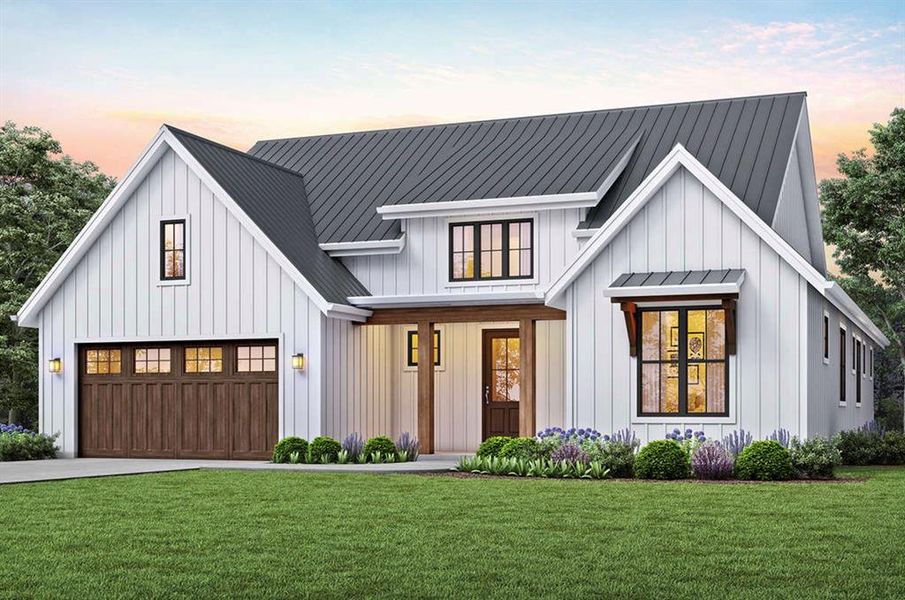 Modern farmhouse style home