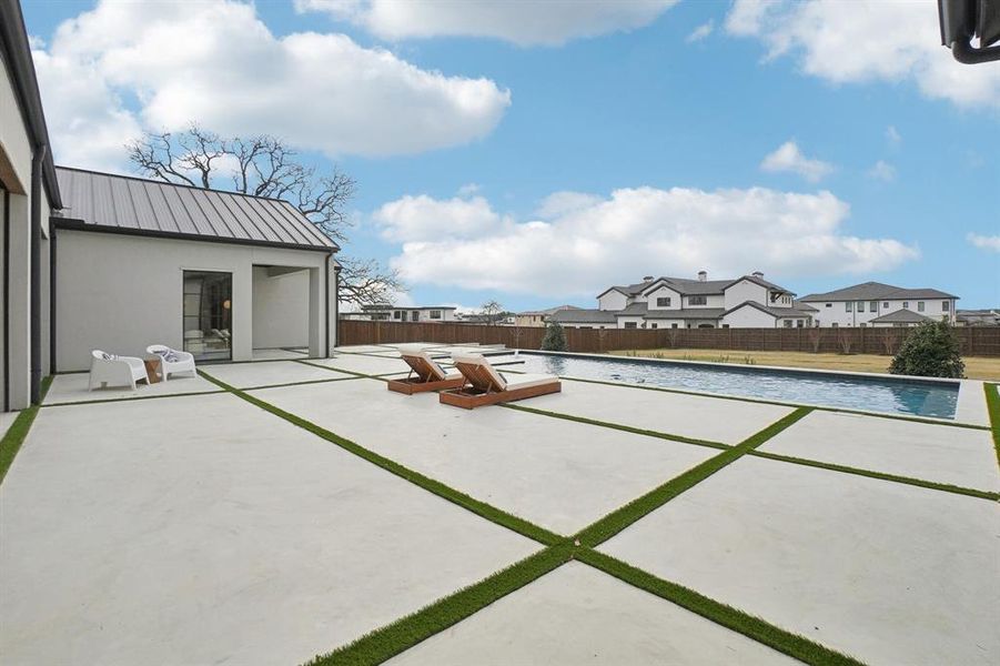 Exterior details and patio area of a home in , Southlake (Image 25). Exterior details and patio area of a home in , Southlake (Image 25).
