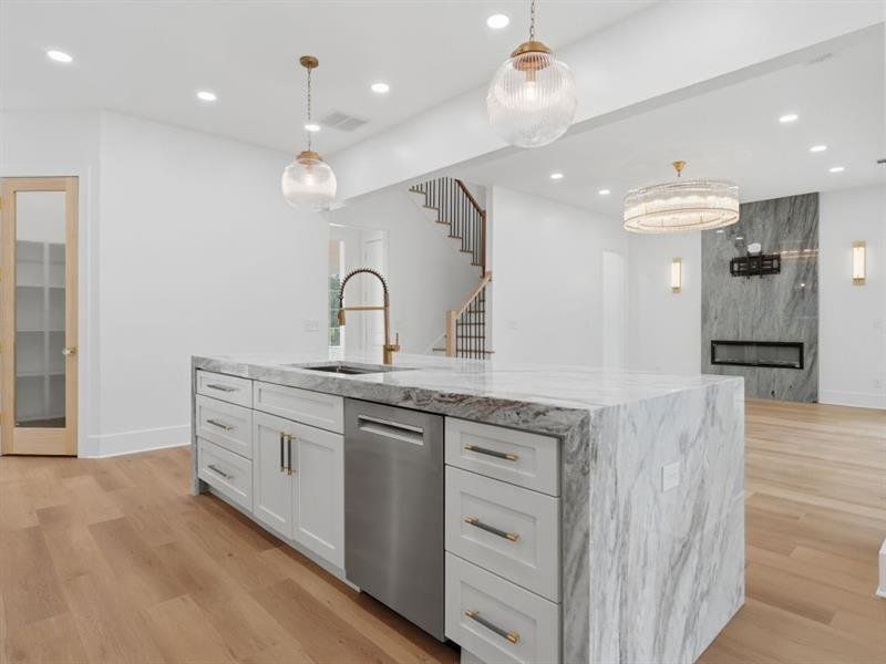 Furnished interior view inside a new home in , Canton (Image 13).