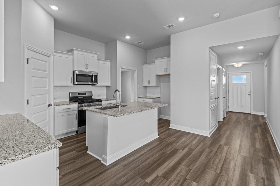 Furnished interior view inside a new home in River Ranch Trails, Dayton (Image 9). Furnished interior view inside a new home in River Ranch Trails, Dayton (Image 9).