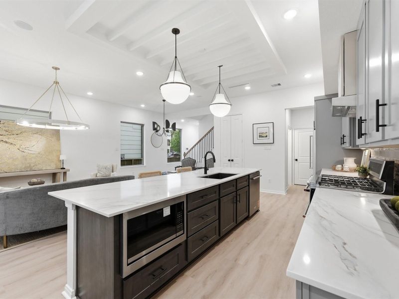 Furnished interior view inside a new home in , Houston (Image 8).