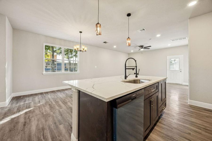 Furnished interior view inside a new home in , Cleveland (Image 8).