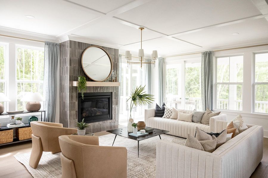Furnished interior view inside a new home in Central Park, James Island (Image 10).