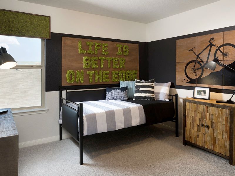 Spacious secondary bedrooms are perfect for the kids.