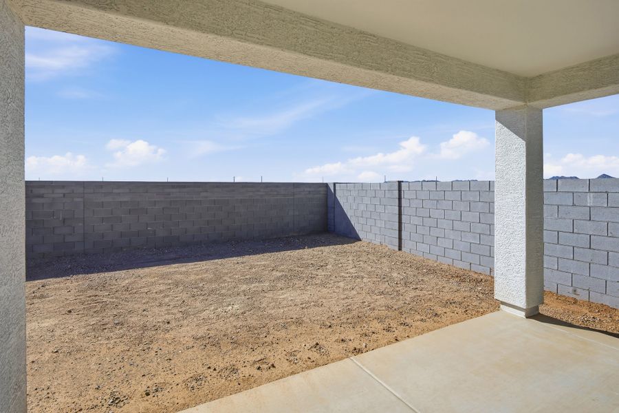 Exterior details and patio area of a home in Willows at Bella Vista Farms, San Tan Valley (Image 2). Exterior details and patio area of a home in Willows at Bella Vista Farms, San Tan Valley (Image 2).